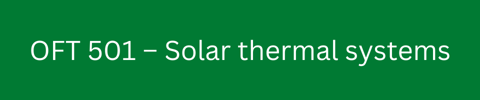 OFT 501 – Solar thermal systems