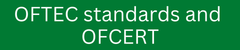 OFTEC standards and OFCERT